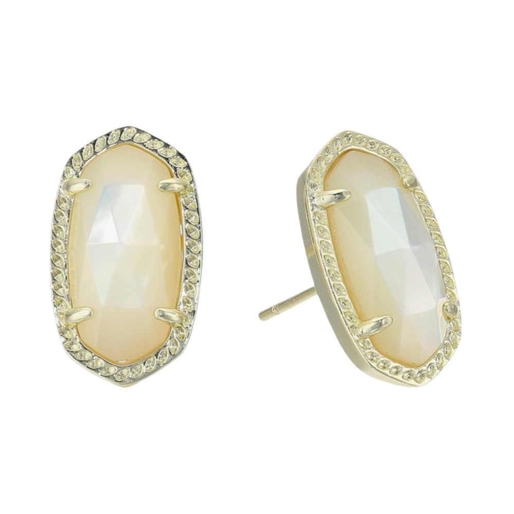 KENDRA SCOTT • Gold Ellie Ivory Pearl Earrings